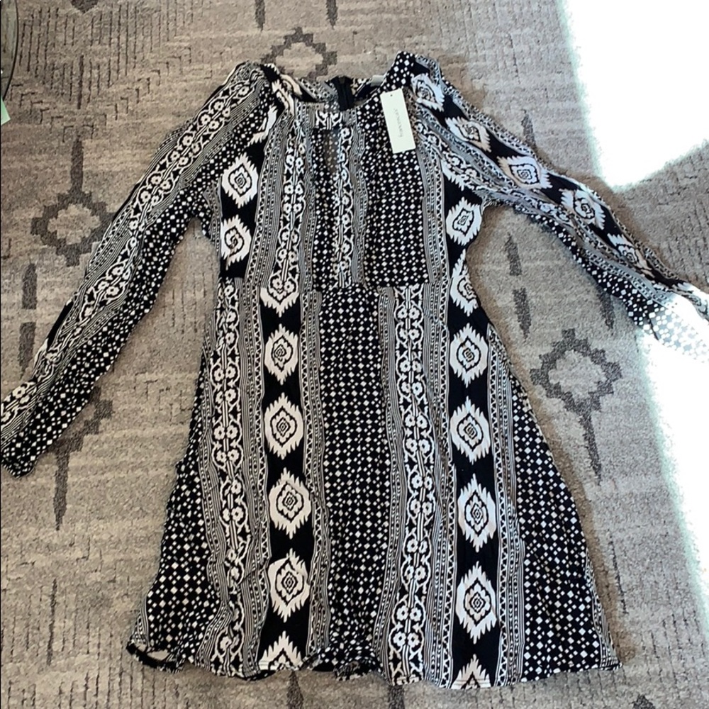 Francesca’s Black & white patterned dress